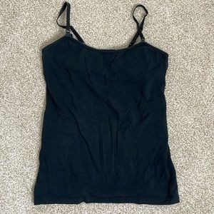 Motherhood Maternity Nursing Tank Top SMALL Black